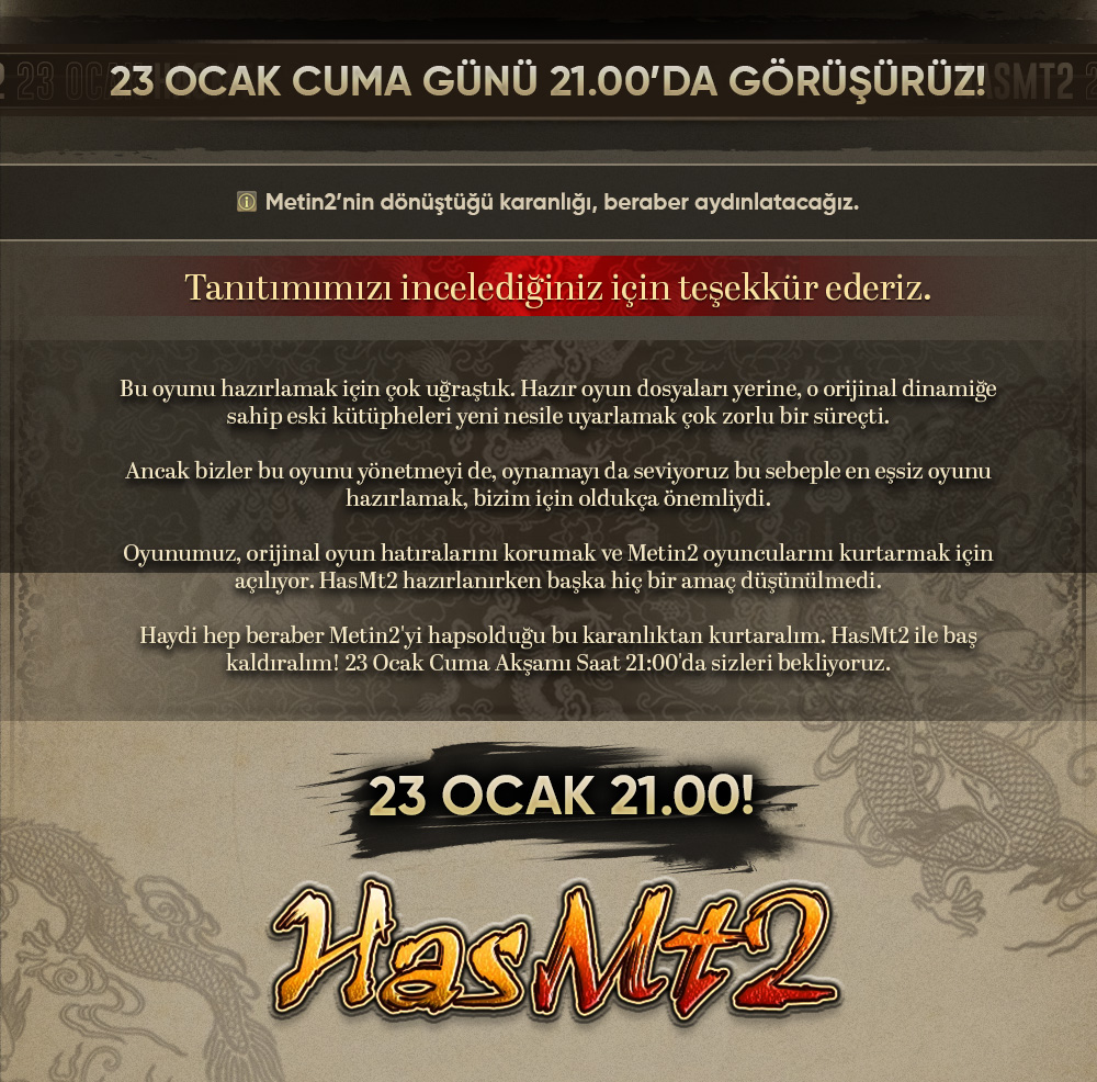 HasMt2 | 1-99 Emek &  23 Ocak 21.00